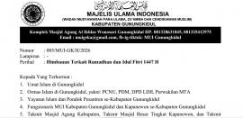 MUI Gunungkidul Keluarkan Himbauan Terkait Ramadhan dan Idul Fitri 1447 H